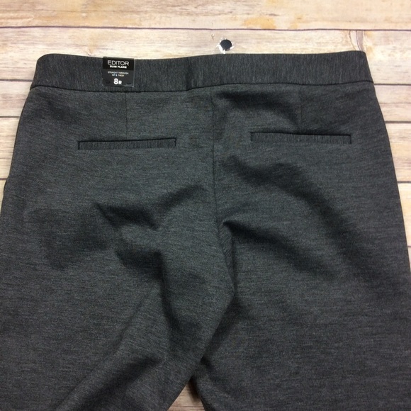 ❗️SOLD❗️Express Editor Gray Slim Flare Dress Pants - Picture 5 of 8